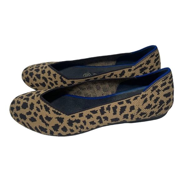 Rothy’s Cheetah Print Pointed Toe Flats - Picture 1 of 7